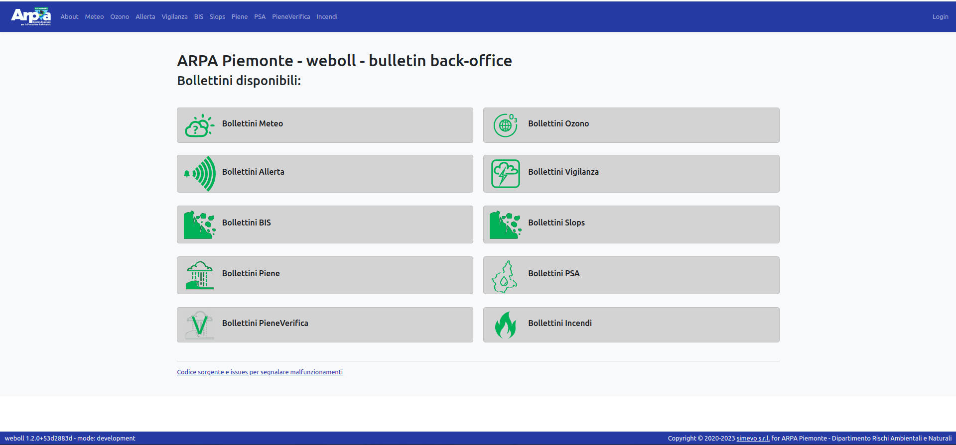 Weboll - bulletin list